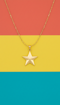 Gold Vermeil Star Pendant Necklace